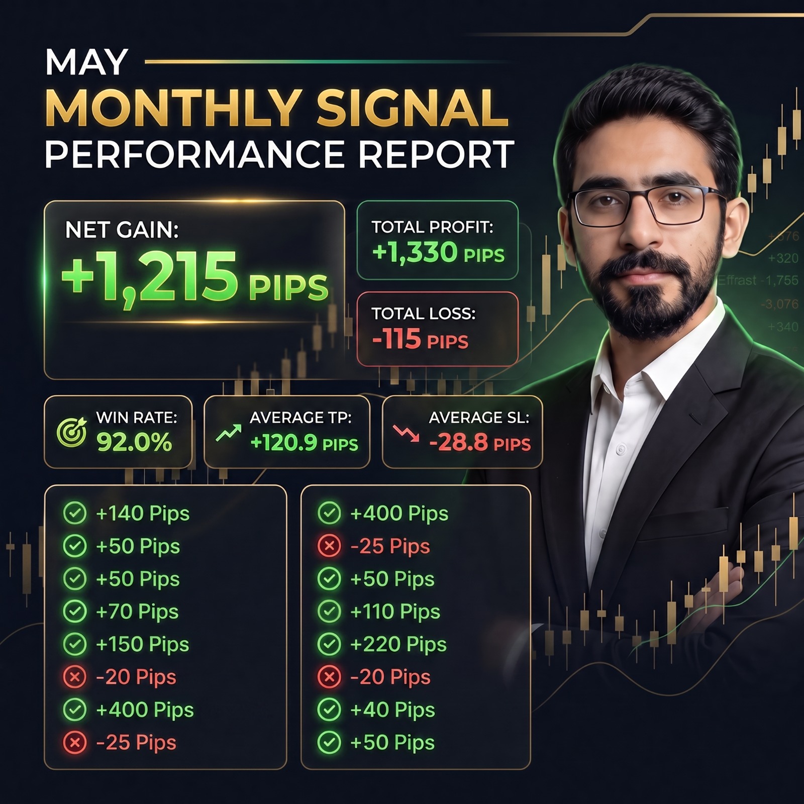Badar Trader May 2025 signal performance report